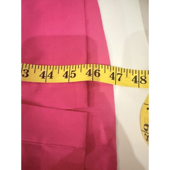 Amour‎ Vert Dress Women's Pink Rayon? V-Neck Barbie Collar Button Up, Midi Small - Picture 12 of 16